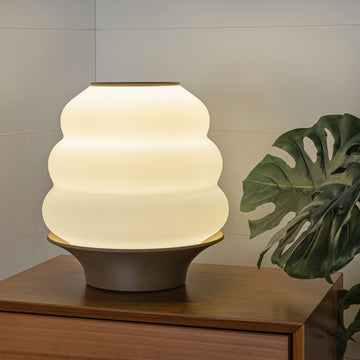 Honey Pot Minimalist Classic Plant-Based PLA 3D Printed Dimmable LED Table Lamp - JONATHAN Y
